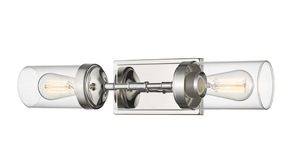 Calliope 2 Light Wall Sconce in Polished Nickel Finish