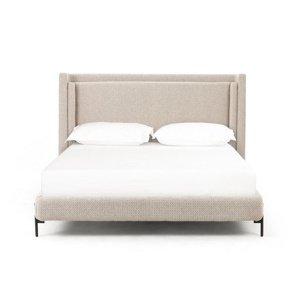 Dobson Bed In Perin Oatmeal In Queen
