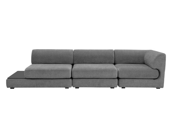 HARMONY MODULAR - ARMLESS CHAIR - DANNY DARK GREY