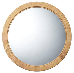 Ohana Rattan Round Mirror