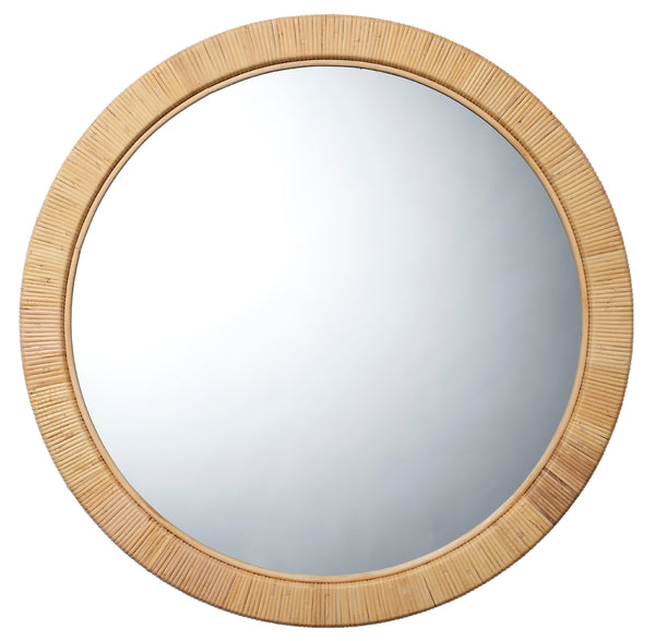 Ohana Rattan Round Mirror