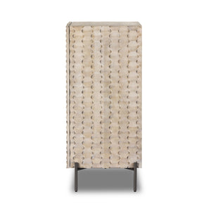 Raffael Bar Cabinet In Carvd Stonewash Grey