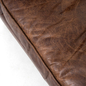 Miles Club Chair - Distressed Brown Leather