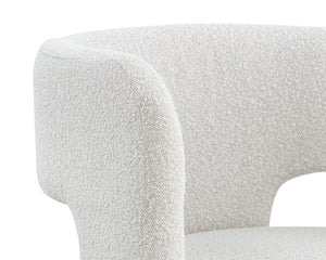 ISIDORE LOUNGE CHAIR - COPENHAGEN WHITE
