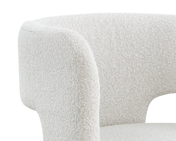 ISIDORE LOUNGE CHAIR - COPENHAGEN WHITE