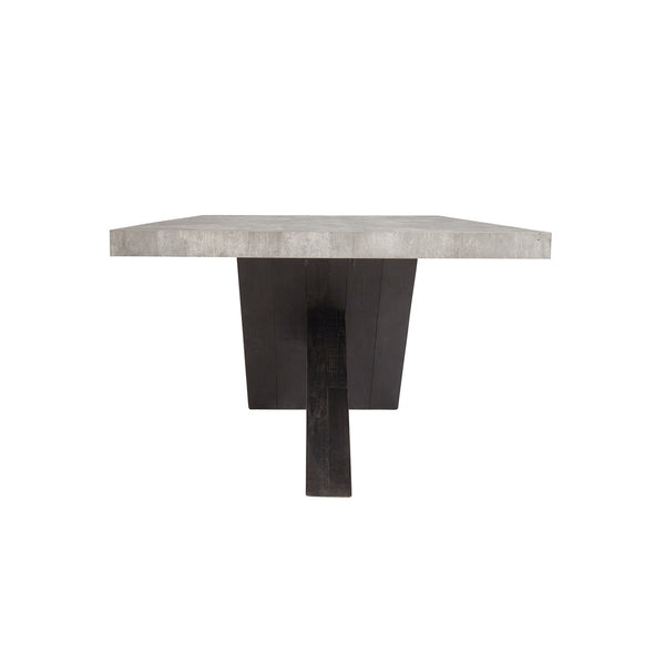 Durant Solid Wood Rectangle Dining Table in Carbon Black
