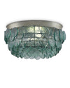 Braithwell Flush Mount In Silver Leaf