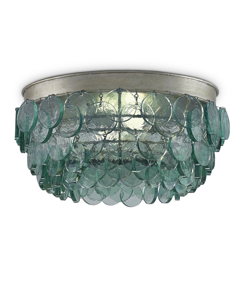 Braithwell Flush Mount In Silver Leaf