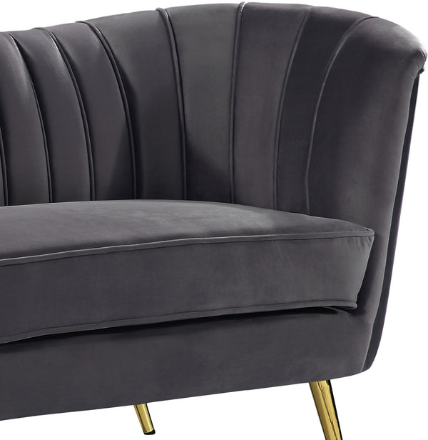 Josefina Sofa In Grey Velvet