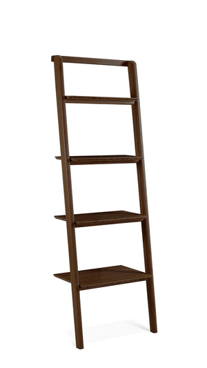 Black Walnut Currant Leaning Shelf