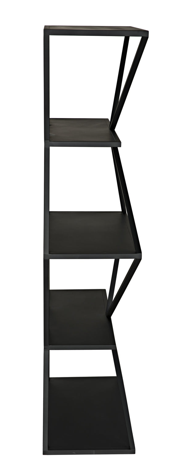 Sutro Shelf in Matte Black Industrial Steel