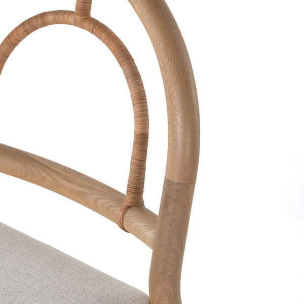 Pace Dining Chair In Burnished Oak