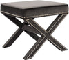 Alan Ottoman/Bench In Grey Velvet
