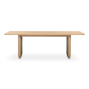 Moe's Round Off Small Dining Table in Natural Oak
