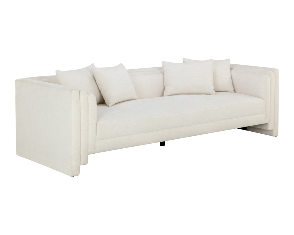 KIRA SOFA - HEATHER IVORY TWEED