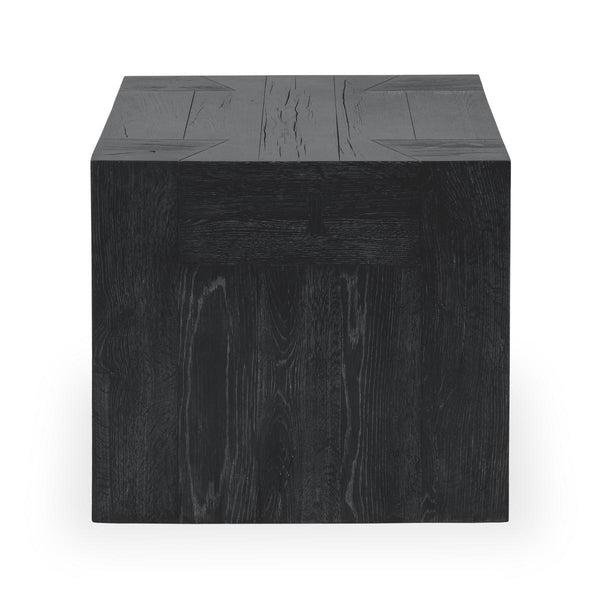 Bristol Solid Wood End Table - Aged Black