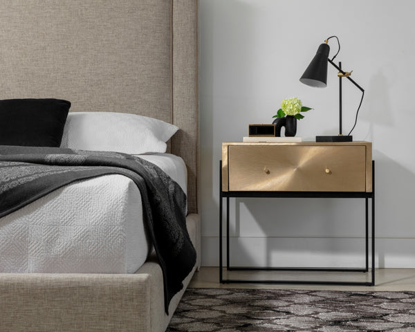 MODENA NIGHTSTAND - LARGE - ANTIQUE GOLD