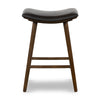 Union Saddle Stool In Dstrssd Blck In Counter