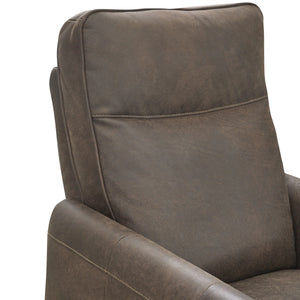 Vivica Leather Power Recliner - Dark Brown