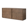 Leo 6 Drawer Dresser in Rustic Grey
