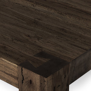 Abaso Coffee Table In Ebony Rustic