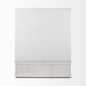 Fairview IV 61L x 17W White And Brown Wood With Storage Hall Tree