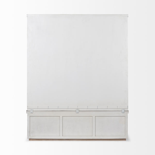 Fairview IV 61L x 17W White And Brown Wood With Storage Hall Tree