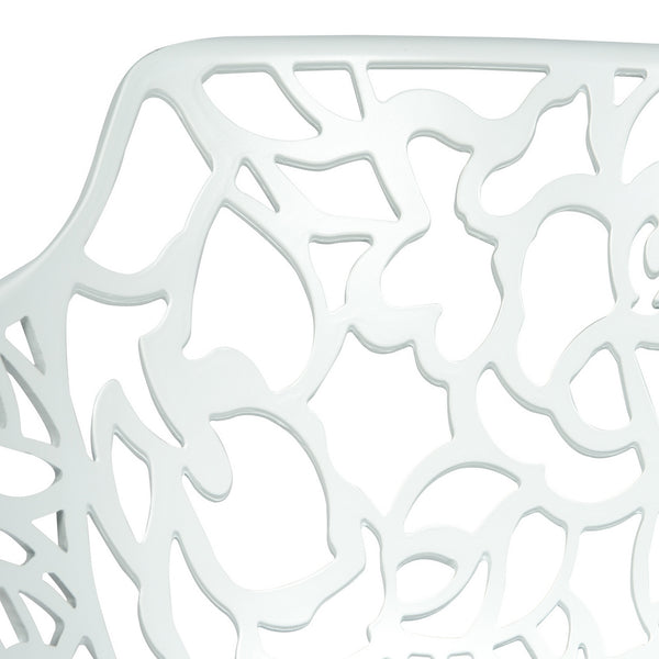 ORO ALUMINUM CHAIR (WITH ARMS) - WHITE