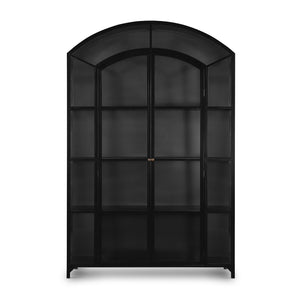 Belmont Wide Metal Cabinet In Black