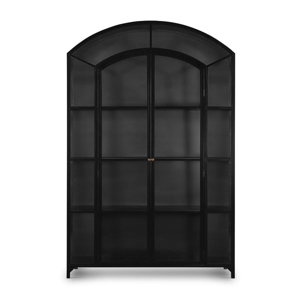 Belmont Wide Metal Cabinet In Black