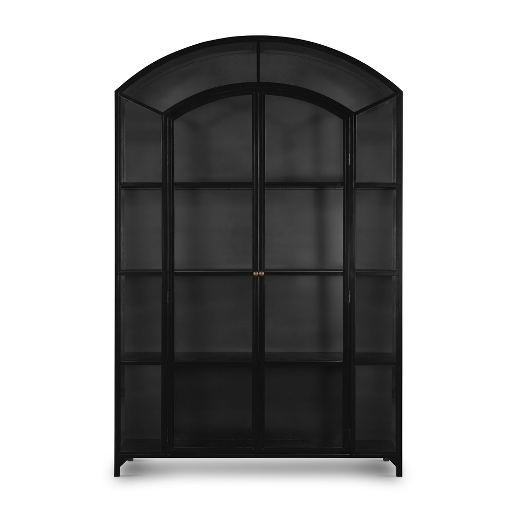Belmont Wide Metal Cabinet In Black