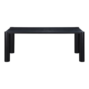 Post Blackened Oak Dining Table