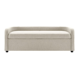 Wendy KD Fabric Storage Bench, Meridian Cream