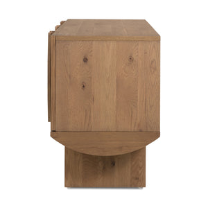 Pickford Media Console In Dusted Oak Veneer