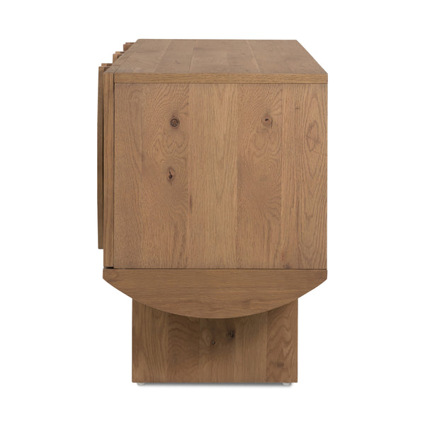 Pickford Media Console In Dusted Oak Veneer