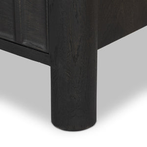 Ezri 6 Drawer Dresser - Carved Black Oak