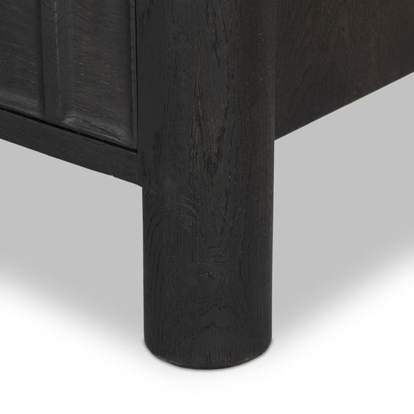 Ezri 6 Drawer Dresser - Carved Black Oak