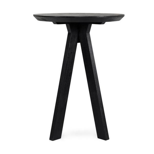 Rodrigo Solid Wood Round Bar Table - Black