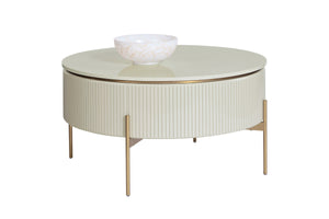 PALOMA LIFT TOP COFFEE TABLE - HIGH GLOSS CREAM