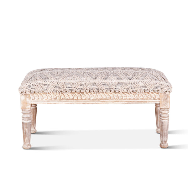 Marrakech 39" Woven Upholstered Accent Bench