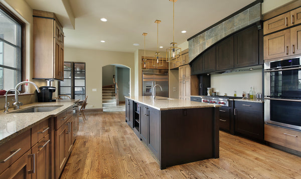 Quadra 1 Light Mini Pendant in Olde Brass + Bronze Finish