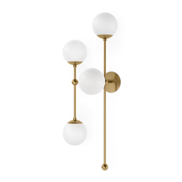 Armstrong 4 L Sconce - Burnished Brass