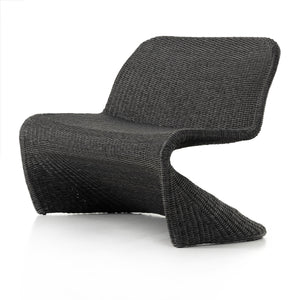 Portia Outdoor Dining Bench In 50" In Coal