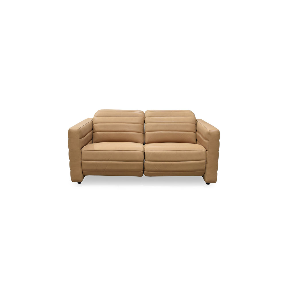 Moe's Juno Power Recliner Sofa in Tan Leather