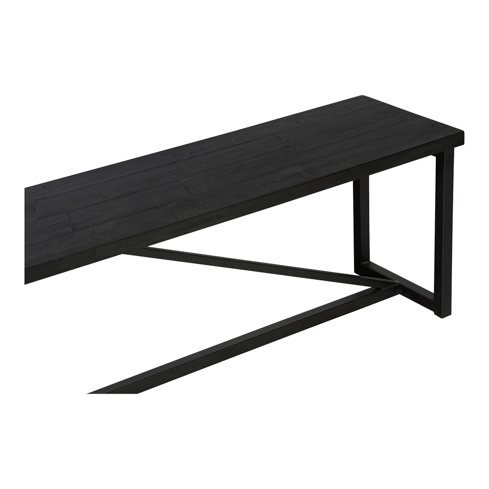 Sierra Bench Black with Reclaimed Pine Top