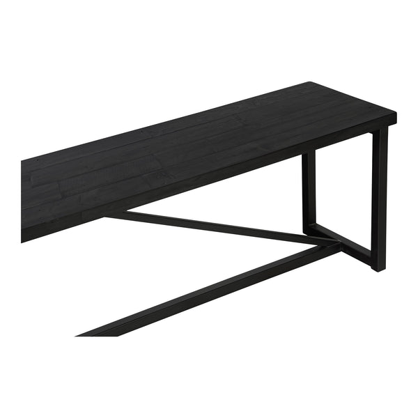 Sierra Bench Black with Reclaimed Pine Top