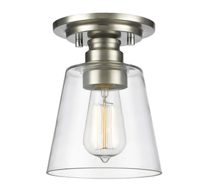 Annora  1 Light Flush Mount in Brushed Nickel Finish