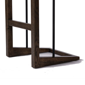Finn Bar + Counter Stool In Sienna Brown Oak