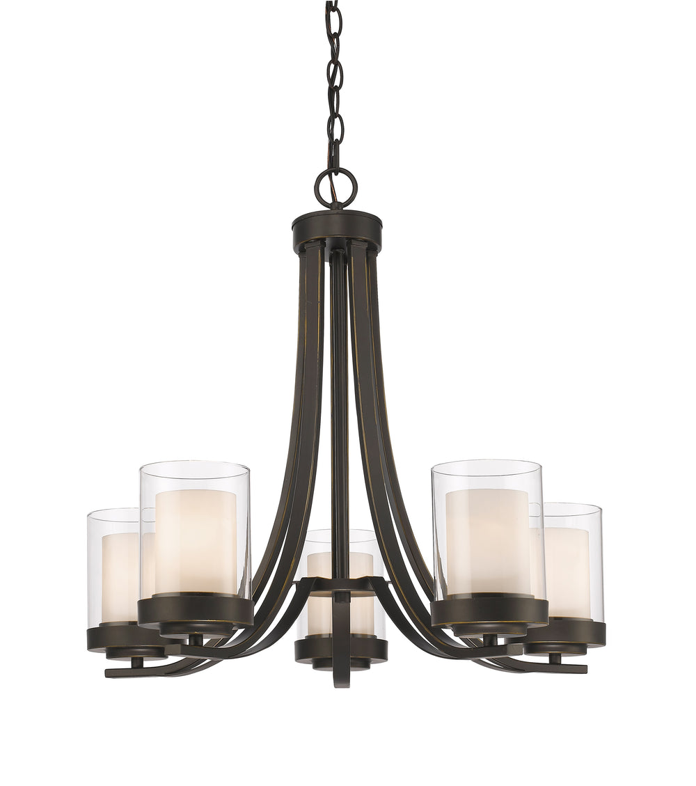 Willow 5 Light Chandelier in Olde Bronze Finish