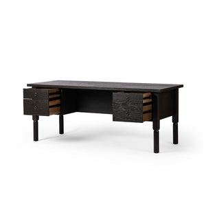 Concord Desk In Charcoal Oak
